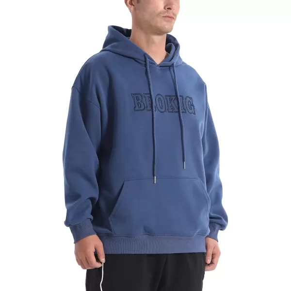 BROKIG Men's Casual Gym Hoodie Pullover Workout Athletic Fleece Hooded Sweatshirts Men