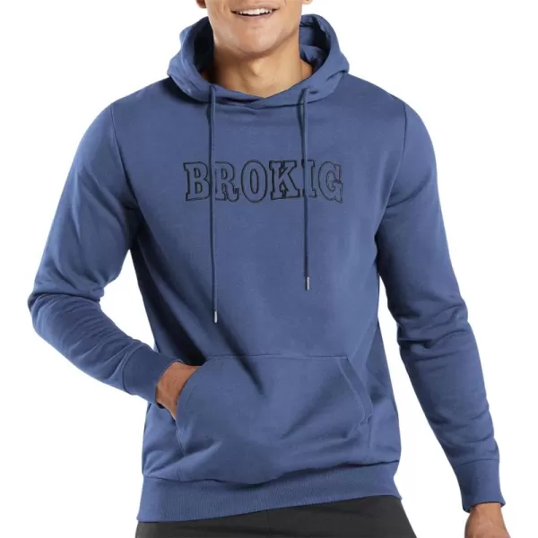 BROKIG Men's Casual Gym Hoodie Pullover Workout Athletic Fleece Hooded Sweatshirts Men