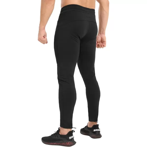 BROKIG Mens Ankle Cords Workout Jogger Pants, Slim Fit Gym Joggers Athletic Sweatpants for Men with Zipper Pockets