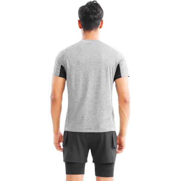 BROKIG Mens TDry Lightweight Gym Short Sleeve Shirts Workout Athletic T-Shirts Men Moisture Wicking