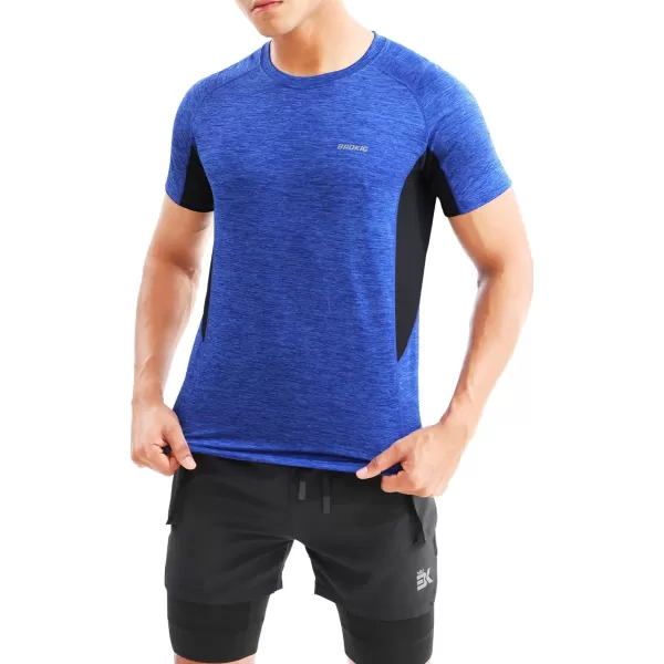BROKIG Mens TDry Lightweight Gym Short Sleeve Shirts Workout Athletic T-Shirts Men Moisture Wicking