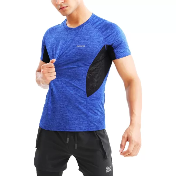 BROKIG Mens TDry Lightweight Gym Short Sleeve Shirts Workout Athletic T-Shirts Men Moisture Wicking