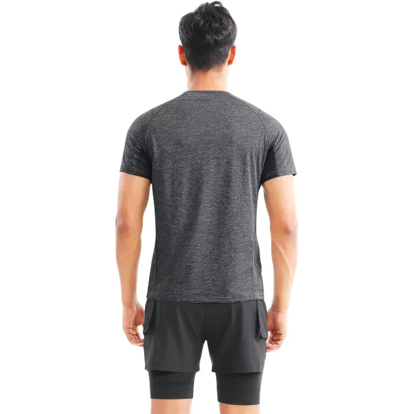 BROKIG Mens TDry Lightweight Gym Short Sleeve Shirts Workout Athletic T-Shirts Men Moisture Wicking