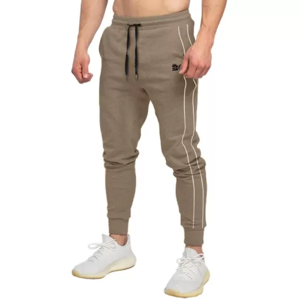 BROKIG Mens Crest Athletic Sweatpants Gym Jogger Pants Workout Training Track Pants with Zip Pockets