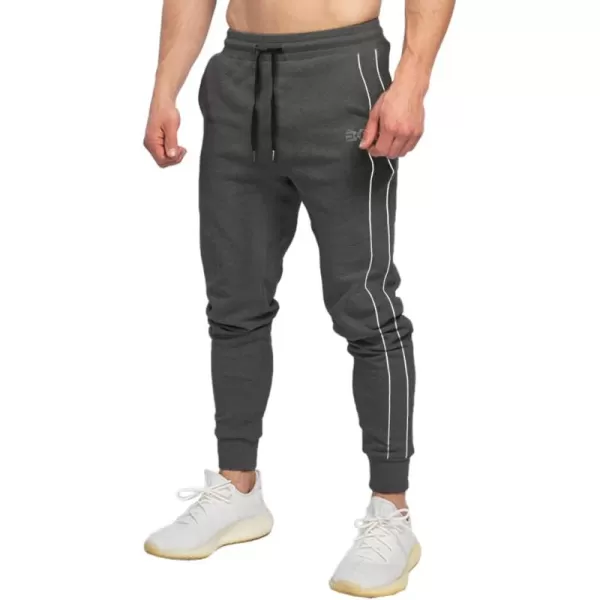BROKIG Mens Crest Athletic Sweatpants Gym Jogger Pants Workout Training Track Pants with Zip Pockets