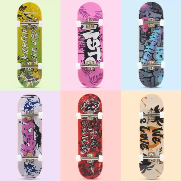 imageBROKIG TechToy Finger Skateboards Park for KidsMini Fingerboard Skatepark Training Finger Boards Toys Ramp Set Kit Boys Gift HB08Fingerboard