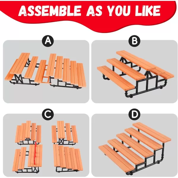 imageBROKIG TechToy Finger Skateboards Park for KidsMini Fingerboard Skatepark Training Finger Boards Toys Ramp Set Kit Boys Gift HB08Steps B