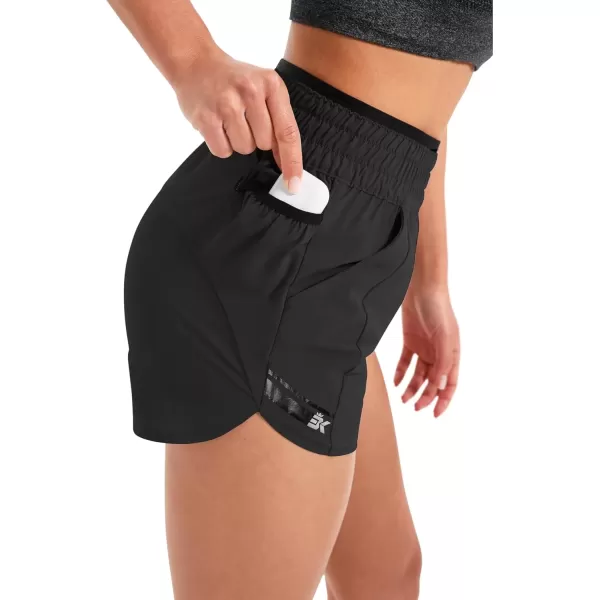 imageBROKIG Womens 175quot Xelas Petite Shorts Gym High Waisted Athletic snug fit Lightweight Quick Dry Workout Shorts with PocketsBlack