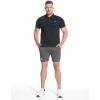 imageBROKIG Mens BREAME Athletic Polo ShirtsQuick Dry Casual Golf Shirt Short Sleeve Polo T Shirt for MenBlack
