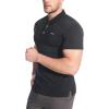 imageBROKIG Mens BREAME Athletic Polo ShirtsQuick Dry Casual Golf Shirt Short Sleeve Polo T Shirt for MenBlack