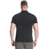 imageBROKIG Mens BREAME Athletic Polo ShirtsQuick Dry Casual Golf Shirt Short Sleeve Polo T Shirt for MenBlack