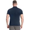 imageBROKIG Mens BREAME Athletic Polo ShirtsQuick Dry Casual Golf Shirt Short Sleeve Polo T Shirt for MenNavy Blue