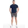imageBROKIG Mens BREAME Athletic Polo ShirtsQuick Dry Casual Golf Shirt Short Sleeve Polo T Shirt for MenNavy Blue