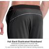 imageBROKIG Mens Hidzip Gym Joggers Pants Lightweight Tapered Athletic Workout Sweatpants Men with Zipper Pocket Jogging SportBlackDark Grey