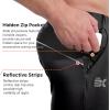 imageBROKIG Mens Hidzip Gym Joggers Pants Lightweight Tapered Athletic Workout Sweatpants Men with Zipper Pocket Jogging SportBlackDark Grey