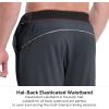 imageBROKIG Mens Hidzip Gym Joggers Pants Lightweight Tapered Athletic Workout Sweatpants Men with Zipper Pocket Jogging SportDark Grey