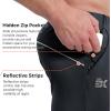imageBROKIG Mens Hidzip Gym Joggers Pants Lightweight Tapered Athletic Workout Sweatpants Men with Zipper Pocket Jogging SportDark Grey