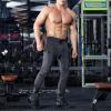 imageBROKIG Mens Leglock Gym Jogger Sweat Pants Ankle ZipWorkout Sweatpants Athletic Tapered Jogging Pants with PocketsDark Gray