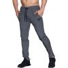 imageBROKIG Mens Leglock Gym Jogger Sweat Pants Ankle ZipWorkout Sweatpants Athletic Tapered Jogging Pants with PocketsDark Gray