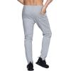 imageBROKIG Mens Leglock Gym Jogger Sweat Pants Ankle ZipWorkout Sweatpants Athletic Tapered Jogging Pants with PocketsLight Gray