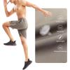 imageBROKIG Mens Lightweight Athletic Shorts 7 inch Quick Dry Running Gym Workout Shorts for Men with Zip PocketsBeige