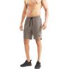 imageBROKIG Mens Lightweight Athletic Shorts 7 inch Quick Dry Running Gym Workout Shorts for Men with Zip PocketsBeige