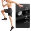 imageBROKIG Mens Lightweight Athletic Shorts 7 inch Quick Dry Running Gym Workout Shorts for Men with Zip PocketsBlack