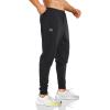 imageBROKIG Mens Vertzip Gym Joggers Pants Carrot Fit Athletic Pants Casual Tapered Workout Sweatpants with Zipper PocketsBlack