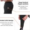 imageBROKIG Mens Vertzip Gym Joggers Pants Carrot Fit Athletic Pants Casual Tapered Workout Sweatpants with Zipper PocketsBlackdark Gray