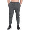 imageBROKIG Mens Vertzip Gym Joggers Pants Carrot Fit Athletic Pants Casual Tapered Workout Sweatpants with Zipper PocketsDark Gray