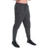 imageBROKIG Mens Vertzip Gym Joggers Pants Carrot Fit Athletic Pants Casual Tapered Workout Sweatpants with Zipper PocketsDark Gray
