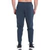 imageBROKIG Mens Vertzip Gym Joggers Pants Carrot Fit Athletic Pants Casual Tapered Workout Sweatpants with Zipper PocketsNavy Blue