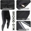 imageBROKIG Mens Gym Jogger PantsCasual Slim Workout Sweatpants with Zipper Pockets Bodybuilding Athletic PantsBlack