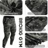 imageBROKIG Mens Gym Jogger PantsCasual Slim Workout Sweatpants with Zipper Pockets Bodybuilding Athletic PantsCamo Green