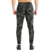 imageBROKIG Mens Gym Jogger PantsCasual Slim Workout Sweatpants with Zipper Pockets Bodybuilding Athletic PantsCamo Green