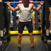 imageBROKIG Mens Thighs Mesh Gym Workout Shorts Bodybuilding Slim Athletic Running Shorts for Men with Zipper PocketsBlackdark Gray