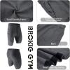 imageBROKIG Mens Thighs Mesh Gym Workout Shorts Bodybuilding Slim Athletic Running Shorts for Men with Zipper PocketsDark Grey