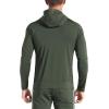 imageBROKIG Mens WindBreak Lightweight Running Jackets with Zip Pocket Workout Track Hoodie Athletic Gym Sweatshirts MenArmy Green