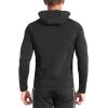 imageBROKIG Mens WindBreak Lightweight Running Jackets with Zip Pocket Workout Track Hoodie Athletic Gym Sweatshirts MenBlack