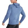 imageBROKIG Mens WindBreak Lightweight Running Jackets with Zip Pocket Workout Track Hoodie Athletic Gym Sweatshirts MenLight Blue