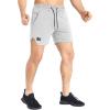 imageBROKIG 2 Pack Mens Inzip Lightweight Gym Shorts 5quot Quick Dry Sport Workout Athletic Running Shorts Men Zip PocketBlackLight Grey