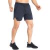 imageBROKIG 2 Pack Mens Inzip Lightweight Gym Shorts 5quot Quick Dry Sport Workout Athletic Running Shorts Men Zip PocketDark GreyLight Grey