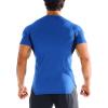 imageBROKIG 3 Pack Mens Irregular Muscle Gym Shirts Quick Dry Sun Protection Workout Athletic T Shirt Short SleeveBlackDark GreyBlue