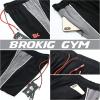 imageBROKIG Mens 5quot Gym Bodybuilding Shorts Running Workout Lightweight Shorts Elastic Waistband with PocketsBlackred