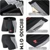 imageBROKIG Mens 5quot Gym Bodybuilding Shorts Running Workout Lightweight Shorts Elastic Waistband with PocketsClassic Black