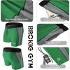 imageBROKIG Mens 5quot Gym Bodybuilding Shorts Running Workout Lightweight Shorts Elastic Waistband with PocketsClassic Green