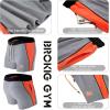 imageBROKIG Mens 5quot Gym Bodybuilding Shorts Running Workout Lightweight Shorts Elastic Waistband with PocketsClassic Grey