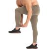 imageBROKIG Mens Ankle Cords Workout Jogger Pants Slim Fit Gym Joggers Athletic Sweatpants for Men with Zipper PocketsBeige