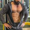imageBROKIG Mens FullZip Athletic HoodiesWorkout Training Sport Muscle SweatshirtGrey