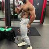 imageBROKIG Mens Gerade Athletic Pants Workout Jogger Pants Elastic Waistband Open Bottom Loose Sweat Pants with Zip PocketsBlacklight Grey